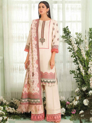 Gul Ahmed Premium Embroidered Jacquard 3Pc Suit MJ-22022 - FaisalFabrics.pk