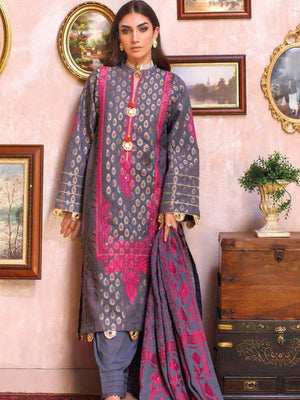 Gul Ahmed Premium Embroidered Jacquard 3Pc Suit MJ-61 - FaisalFabrics.pk
