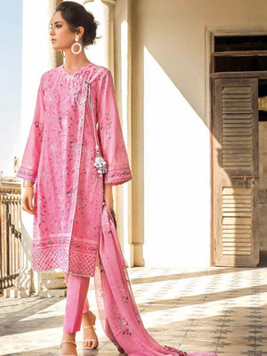Gul Ahmed Premium Embroidered Lawn 3Pc Suit PM-12021 - FaisalFabrics.pk