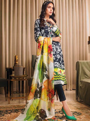 Gul Ahmed Premium Printed Lawn 3Pc Suit SSM-12001 - FaisalFabrics.pk