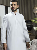 Gul Ahmed Pure White Chairmain Latha Unstitched Suit for Men - FaisalFabrics.pk