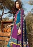 GulAhmed 3 PC Unstitched Linen Suit with Silk Karandi Shawl KP-01 - FaisalFabrics.pk