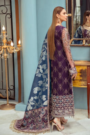 Ramsha Luxury Wedding Embroidered Handmade Net 3Pc Suit H-101