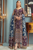 Ramsha Luxury Wedding Embroidered Handmade Net 3Pc Suit H-101