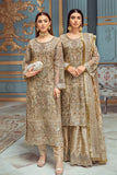 Ramsha Luxury Wedding Embroidered Handmade Net 3Pc Suit H-102