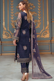 Ramsha Luxury Wedding Embroidered Handmade Net 3Pc Suit H-103