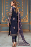 Ramsha Luxury Wedding Embroidered Handmade Net 3Pc Suit H-103