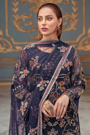 Ramsha Luxury Wedding Embroidered Handmade Net 3Pc Suit H-103