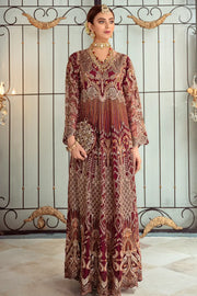 Ramsha Luxury Wedding Embroidered Handmade Net 3Pc Suit H-104