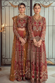 Ramsha Luxury Wedding Embroidered Handmade Net 3Pc Suit H-104