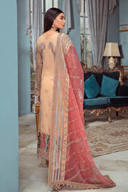 Ramsha Luxury Wedding Embroidered Handmade Net 3Pc Suit H-107