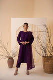 Nuriyaa Winter Pret Embroidered Khaddar 3 Piece Suit - Resham
