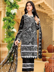 Embroidered Chikankari Karandi Unstitched 3Pc Suit D-05
