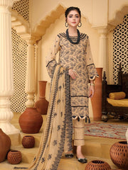 Embroidered Chikankari Karandi Unstitched 3Pc Suit D-07