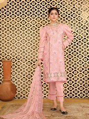 Embroidered Chikankari Karandi Unstitched 3Pc Suit D-09