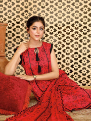 Embroidered Chikankari Karandi Unstitched 3Pc Suit D-10