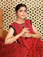 Embroidered Chikankari Karandi Unstitched 3Pc Suit D-10