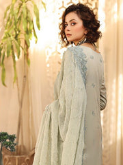 Humdum Hazuri Baagh Unstitched Chikankari Lawn 3Pc Suit D-04