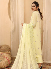 Humdum Hazuri Baagh Unstitched Chikankari Lawn 3Pc Suit D-09