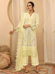 Humdum Hazuri Baagh Unstitched Chikankari Lawn 3Pc Suit D-09