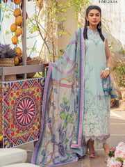 Hemline by Mushq Tesoro Embroidered Lawn Unstitched 3Pc Suit HML23-3A