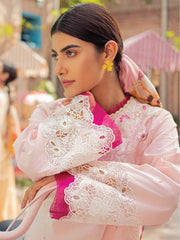 Hemline by Mushq Tesoro Embroidered Lawn Unstitched 3Pc Suit HML23-3B