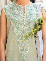 Hemline by Mushq Tesoro Embroidered Lawn Unstitched 3Pc Suit HML23-4B