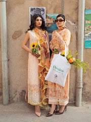 Hemline by Mushq Tesoro Embroidered Lawn Unstitched 3Pc Suit HML23-6A