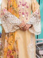 Hemline by Mushq Tesoro Embroidered Lawn Unstitched 3Pc Suit HML23-6B
