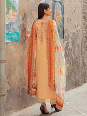 Hemline by Mushq Tesoro Embroidered Lawn Unstitched 3Pc Suit HML23-7B