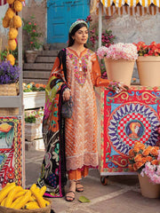 Hemline by Mushq Tesoro Embroidered Lawn Unstitched 3Pc Suit HML23-8A