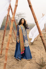Seroli Spring Unstitched Lawn 3Pc Suit - HUSN-E-JAHAN
