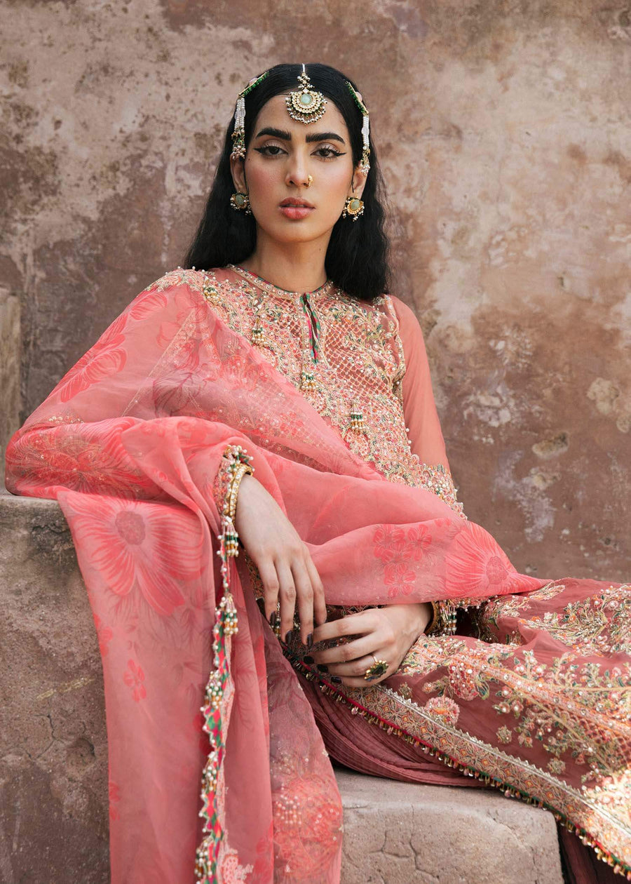 Paar by Hussain Rehar Festive Unstitched 3Pc Organza Suit - Hayat