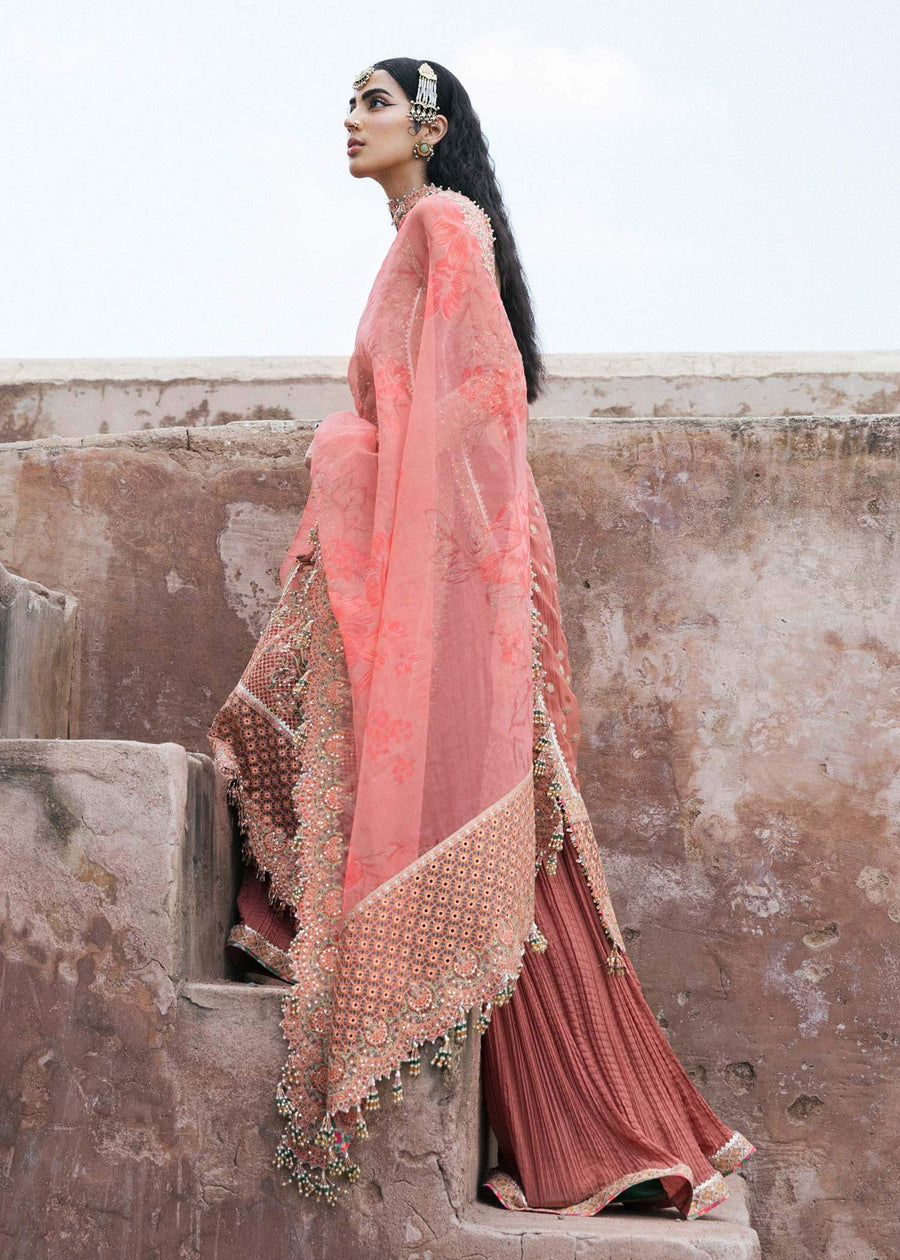 Paar by Hussain Rehar Festive Unstitched 3Pc Organza Suit - Hayat