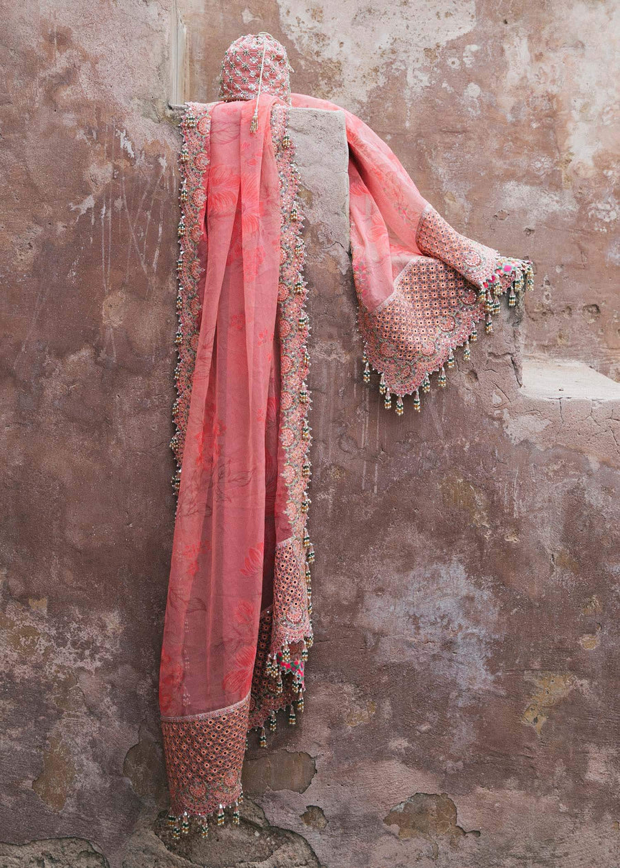 Paar by Hussain Rehar Festive Unstitched 3Pc Organza Suit - Hayat