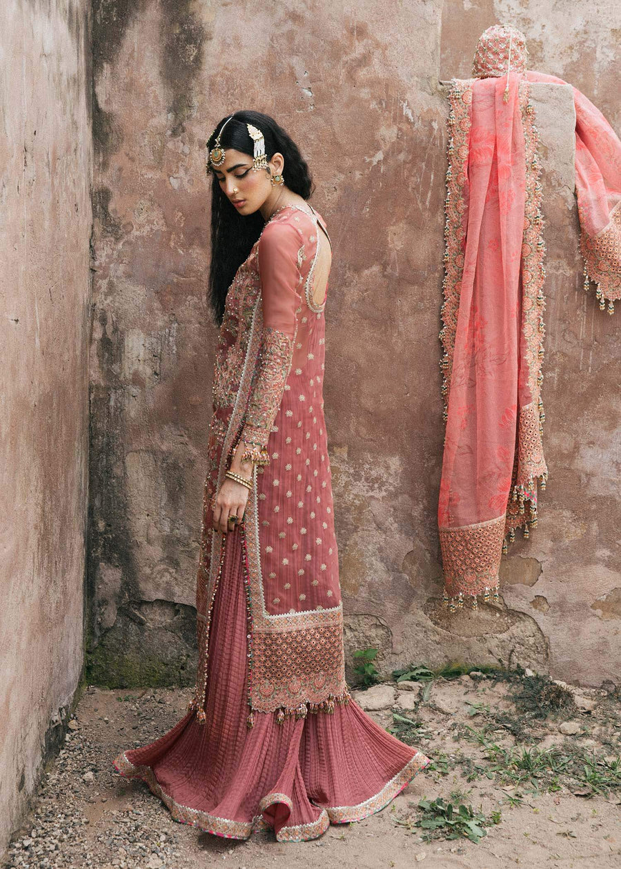 Paar by Hussain Rehar Festive Unstitched 3Pc Organza Suit - Hayat