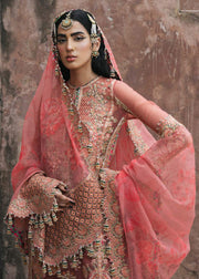 Paar by Hussain Rehar Festive Unstitched 3Pc Organza Suit - Hayat