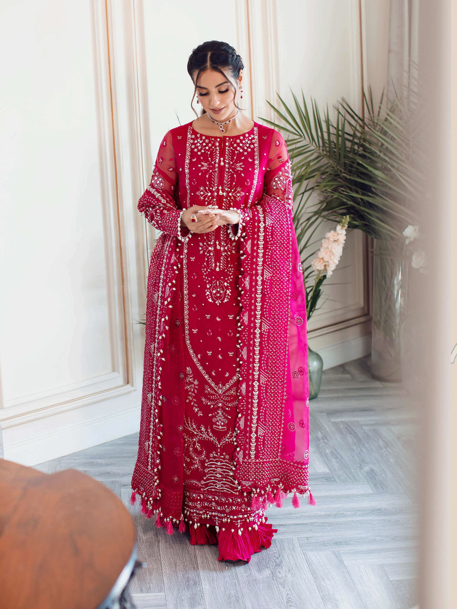 Rang Rasiya Ritzier Wedding Formals Unstitched 3Pc Suit - HEER
