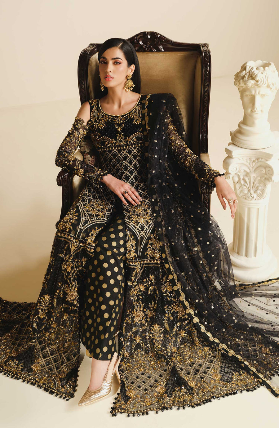 Maryum N Maria Khawaab Unstitched Luxury Formals Suit MFG-0023