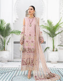 HemStitch Luxury Festive Unstitched Embroidered Net 3Pc Suit - Hiral