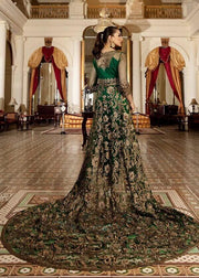 Imrozia Premium Regence Wedding Collection 3pc Suit I-124 Emeraude - FaisalFabrics.pk