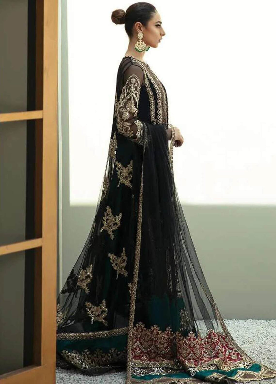 Pour Epoque Fois by Imrozia Premium Embroidered 3 Piece Net Suit I-134 - FaisalFabrics.pk