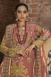 Suraj Ghar by Imrozia Premium Embroidery Chiffon 3Pc Suit I-140 Mumtaz - FaisalFabrics.pk