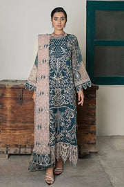 Suraj Ghar by Imrozia Premium Embroidery Chiffon 3Pc Suit I-142 Zohra - FaisalFabrics.pk