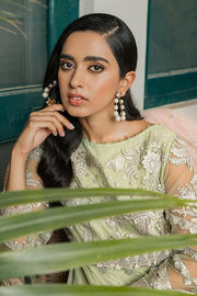 Suraj Ghar by Imrozia Premium Embroidery Chiffon 3Pc Suit I-143 Gul Bano - FaisalFabrics.pk