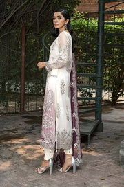 Suraj Ghar by Imrozia Premium Embroidery Chiffon 3Pc Suit I-145 Ambreeen - FaisalFabrics.pk