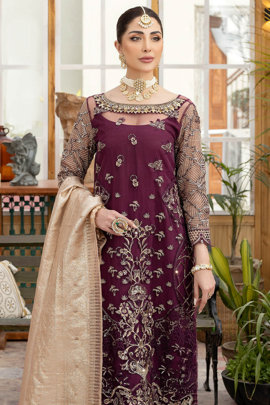 Imrozia Le Etincelle Unstitched Embroidered Net Suit I-175 MARTINA