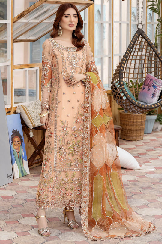 Imrozia Le Etincelle Unstitched Embroidered Organza Suit I-177 ISABELLA