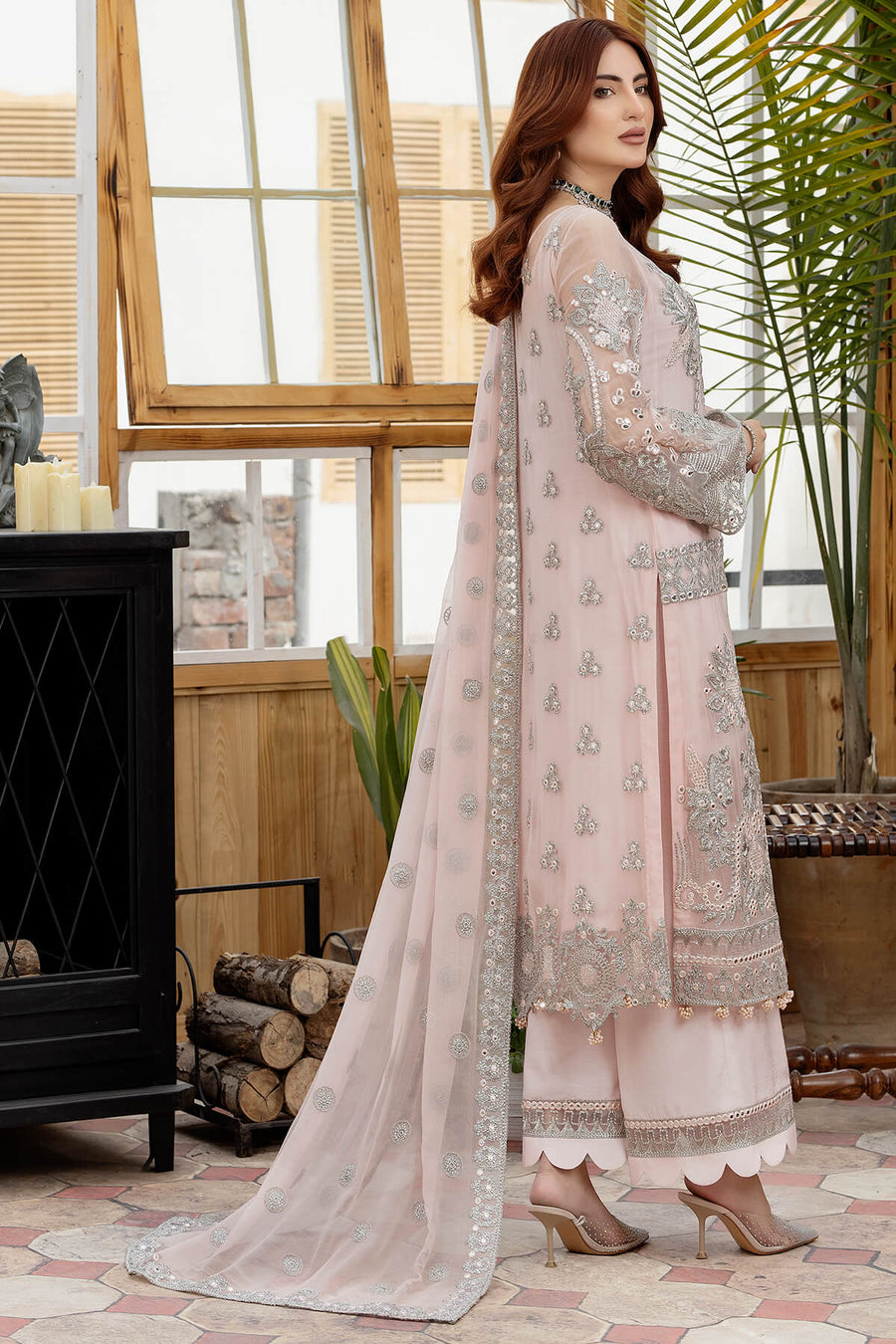 Imrozia Le Etincelle Unstitched Embroidered Chiffon Suit I-178 ADRIANA