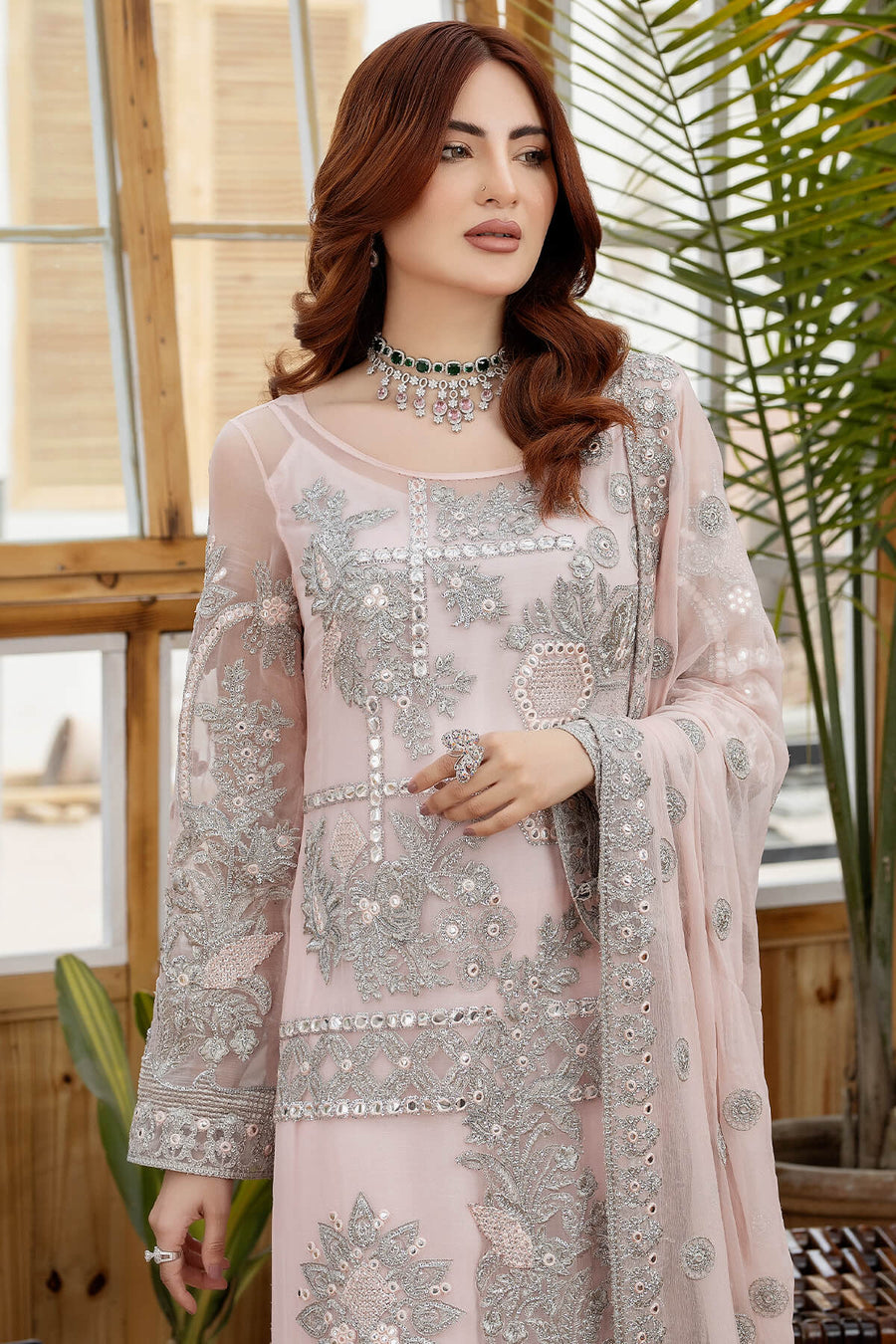 Imrozia Le Etincelle Unstitched Embroidered Chiffon Suit I-178 ADRIANA